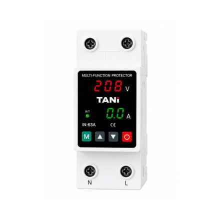 2P 63A Voltage + Ampere Protector Device